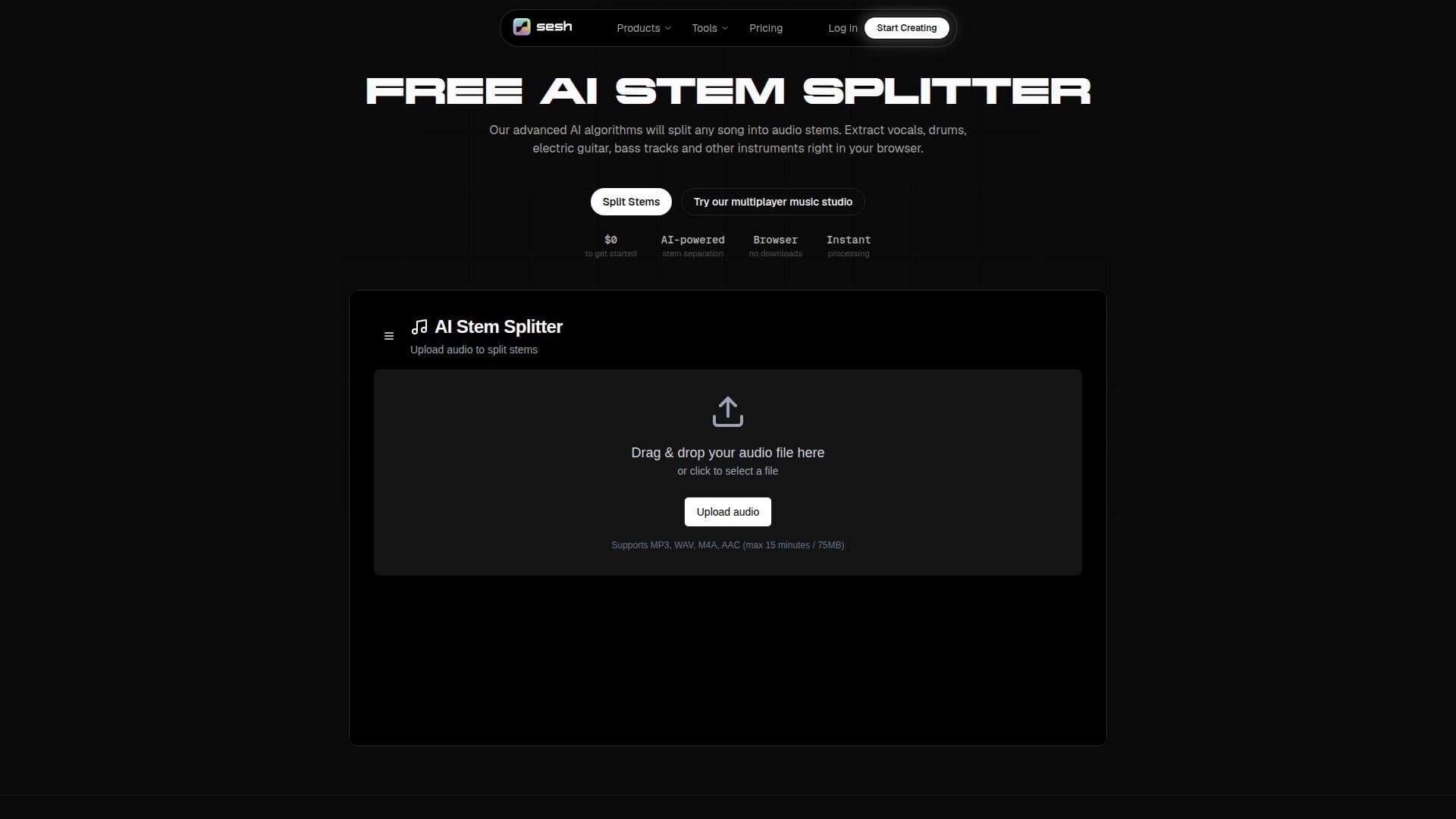 Sesh.fm - Collaborative DAW screenshot