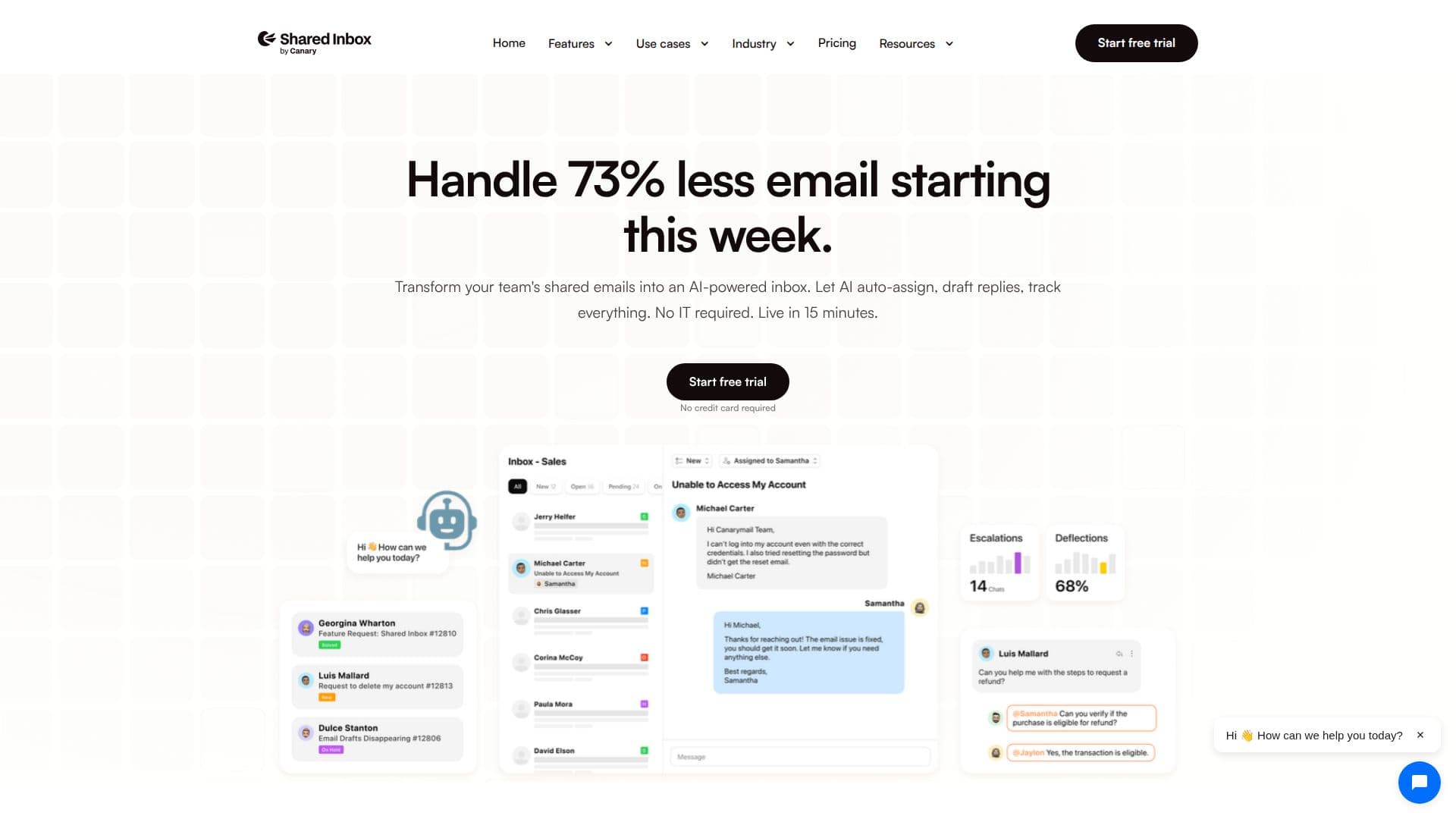 Общий почтовый ящик от Canary screenshot