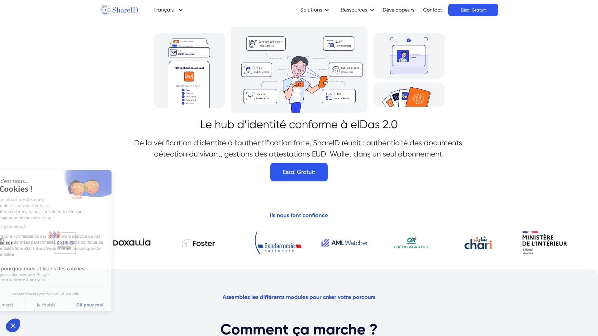 لقطة شاشة لـ ShareID | منصة eIDAS 2.0 المعيارية