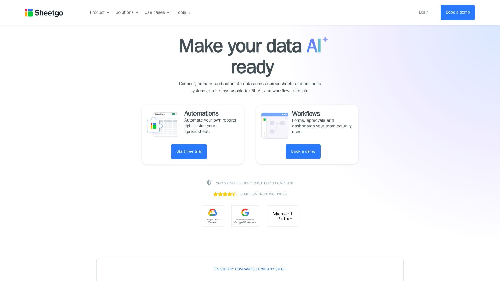 Sheetgo - Data Automation Platform screenshot
