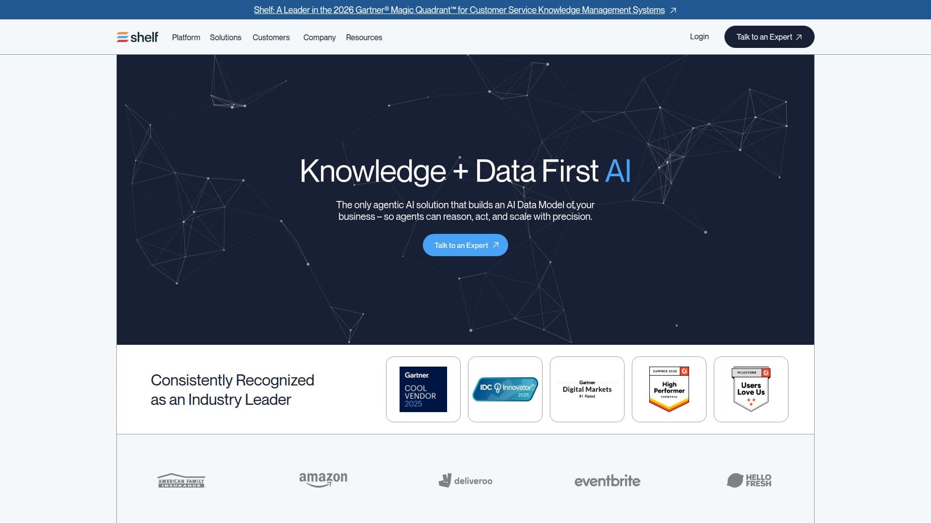 Tangkapan layar Shelf.io