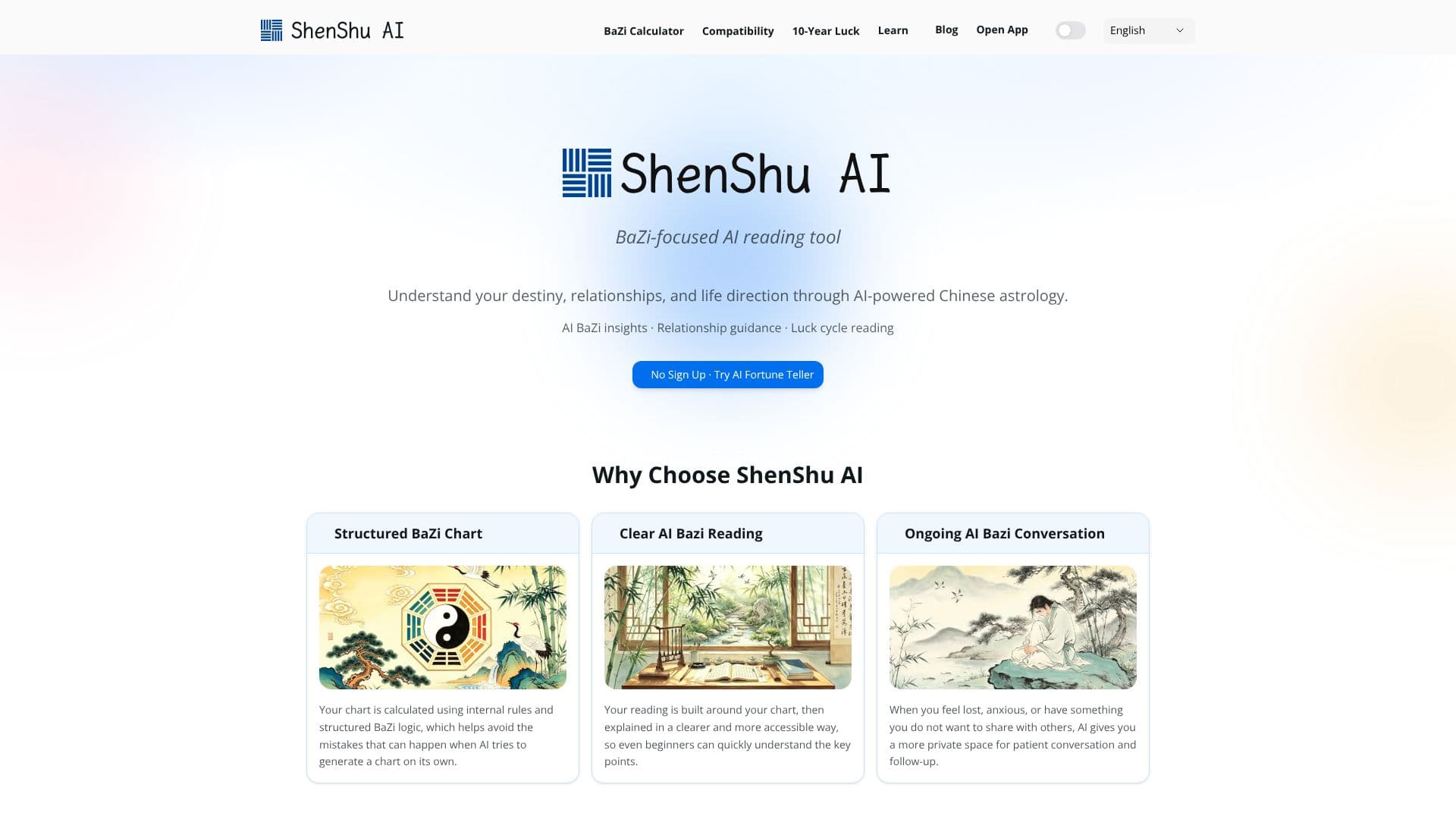 Captura de pantalla de ShenShu AI