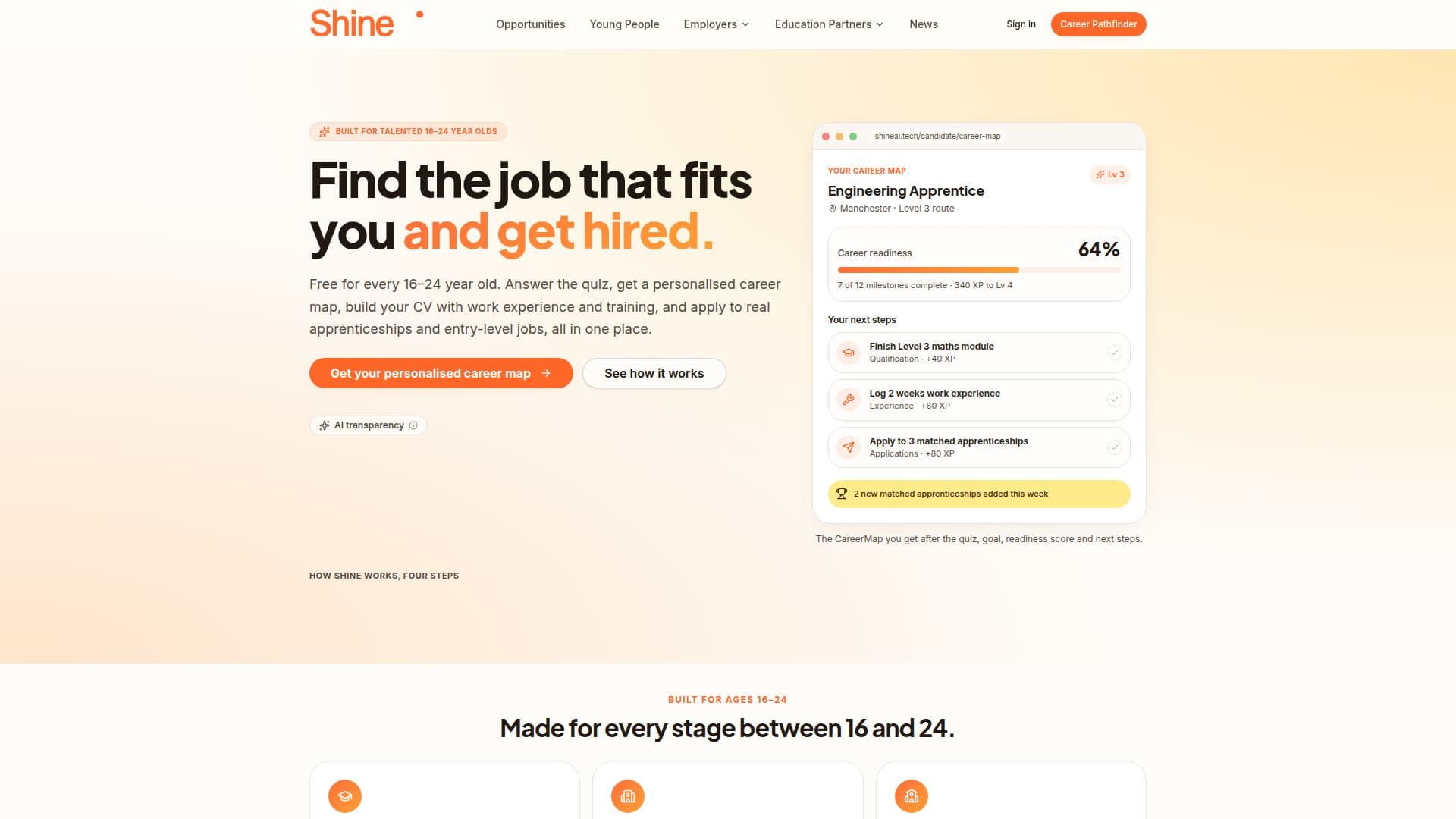 Shine Career Platform screenshot