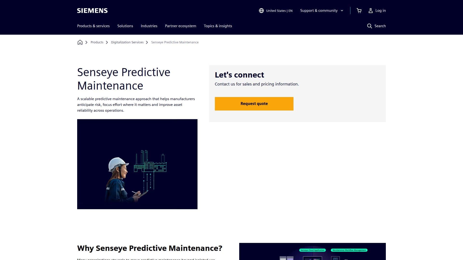 Senseye Predictive Maintenance screenshot
