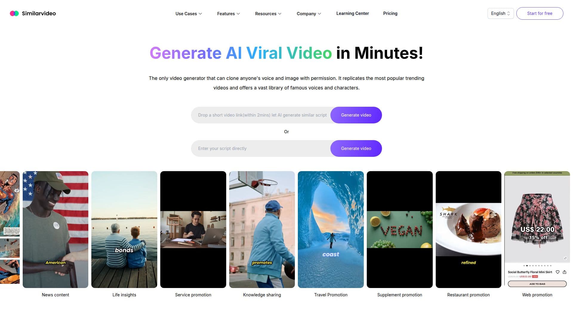 Screenshot von Similarvideo