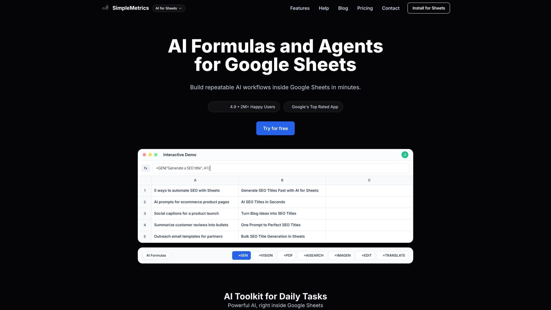لقطة شاشة لـ SimpleMetrics