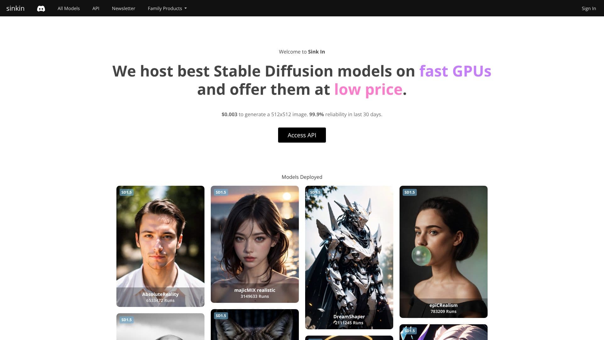 لقطة شاشة لـ Sink In: Stable Diffusion AI