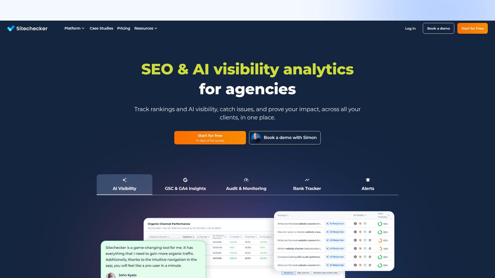 Sitechecker SEO平台 screenshot