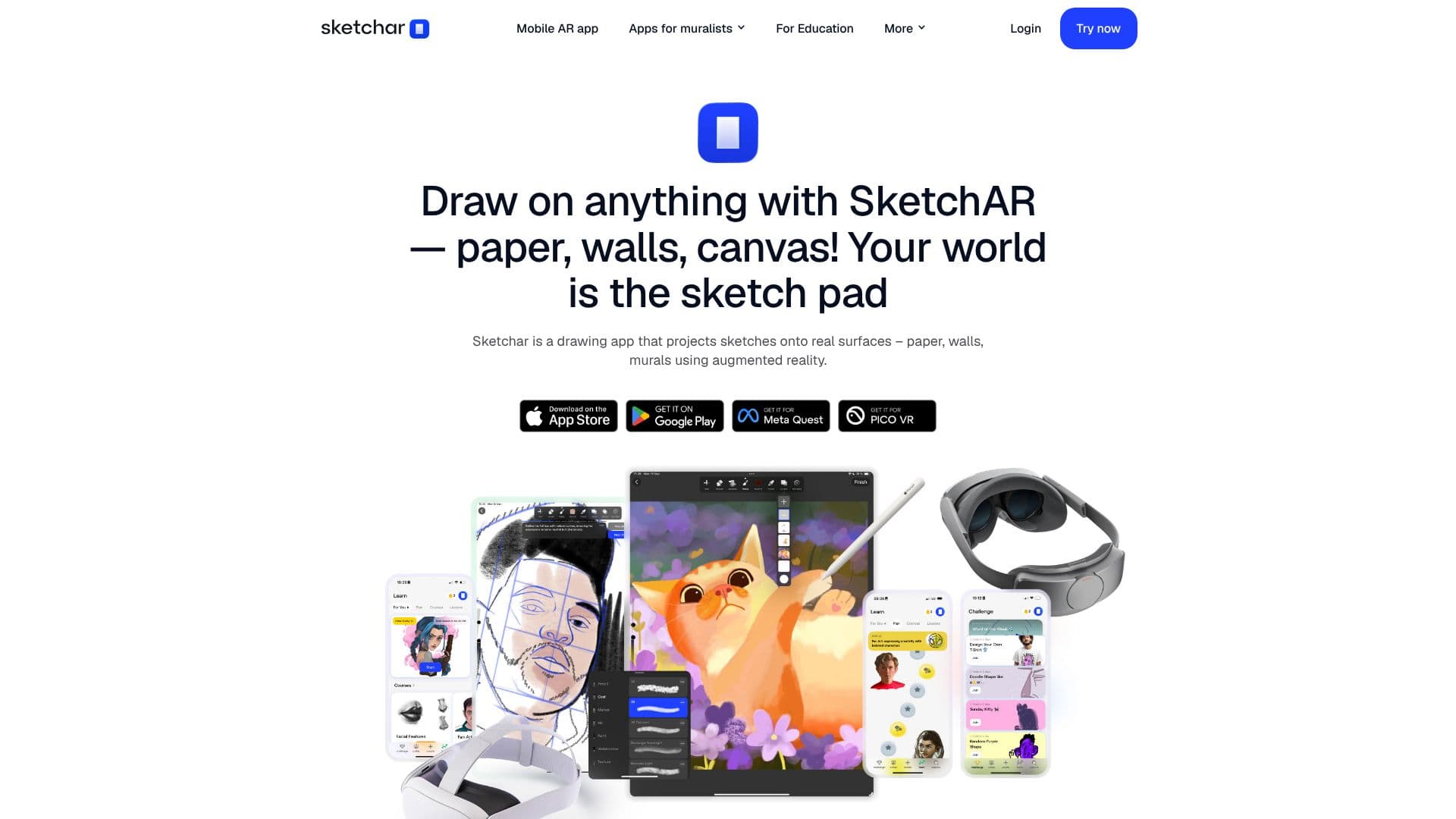 لقطة شاشة لـ Sketchar — تطبيق رسم بالواقع المعزز