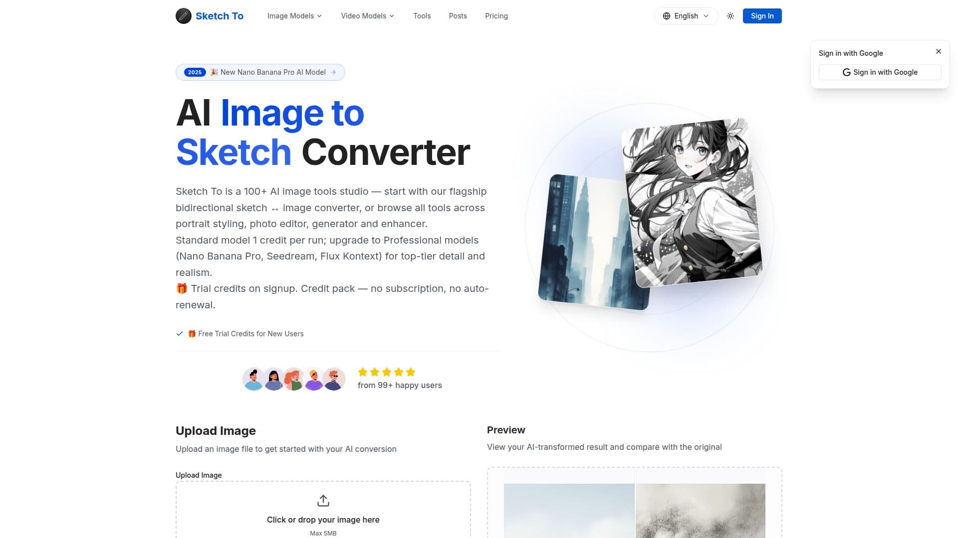 Screenshot von Sketch To