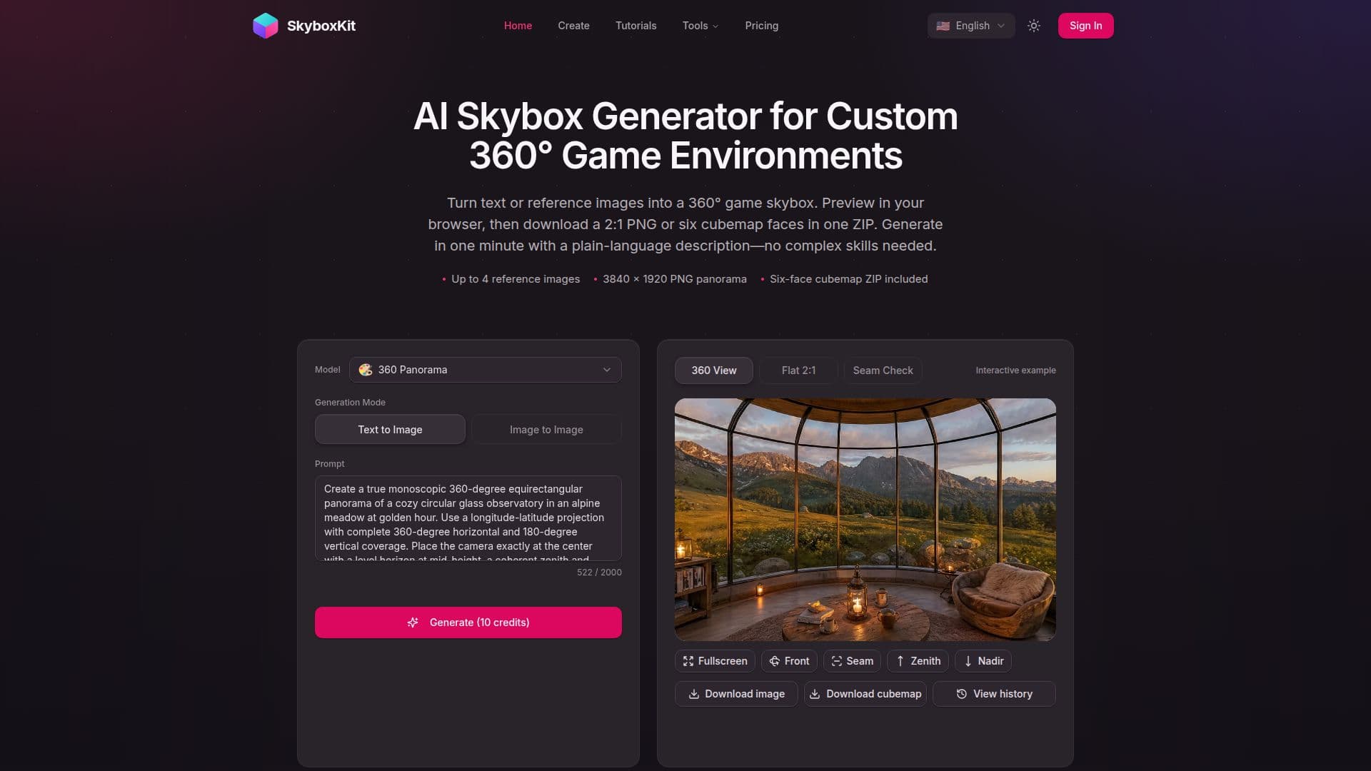 SkyboxKit — AI Skybox Generator screenshot