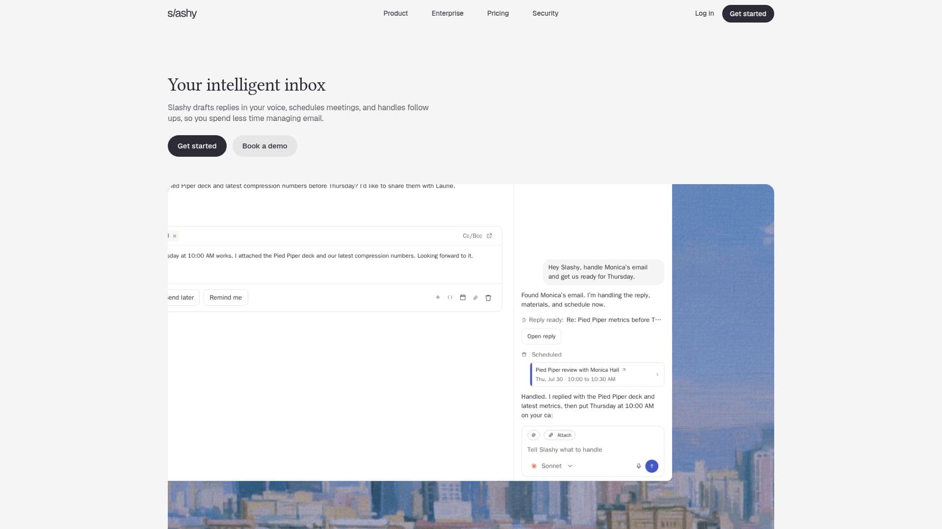 Slashy AI Inbox Assistant screenshot