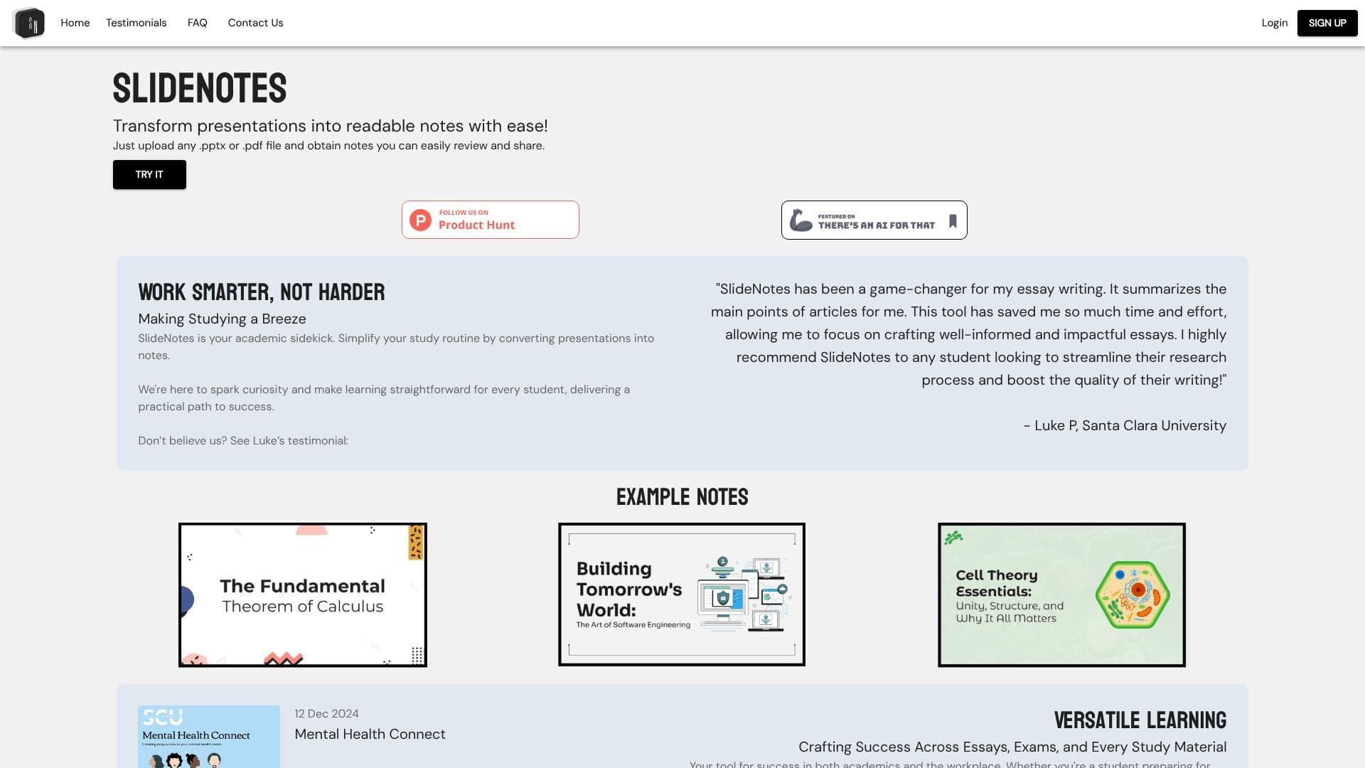 SlideNotes screenshot