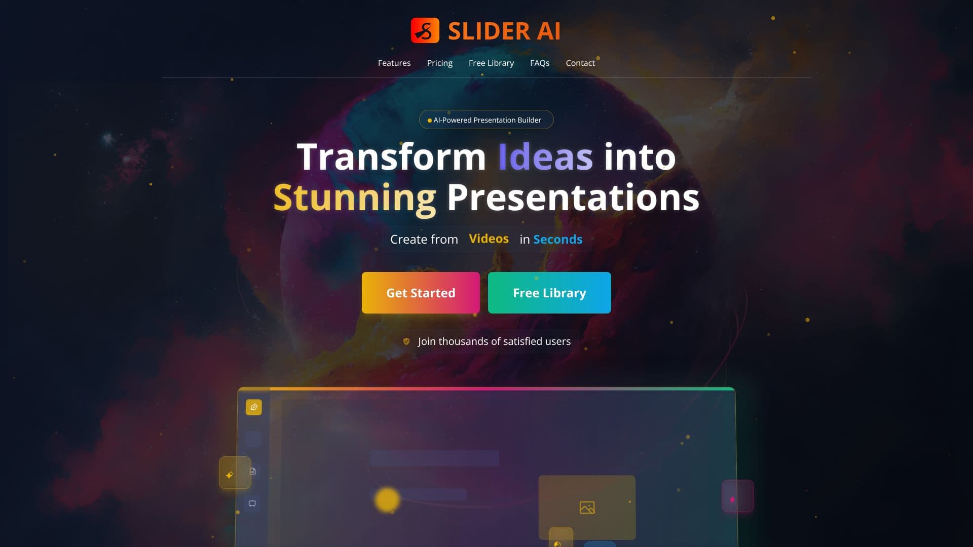 Screenshot von Slider AI