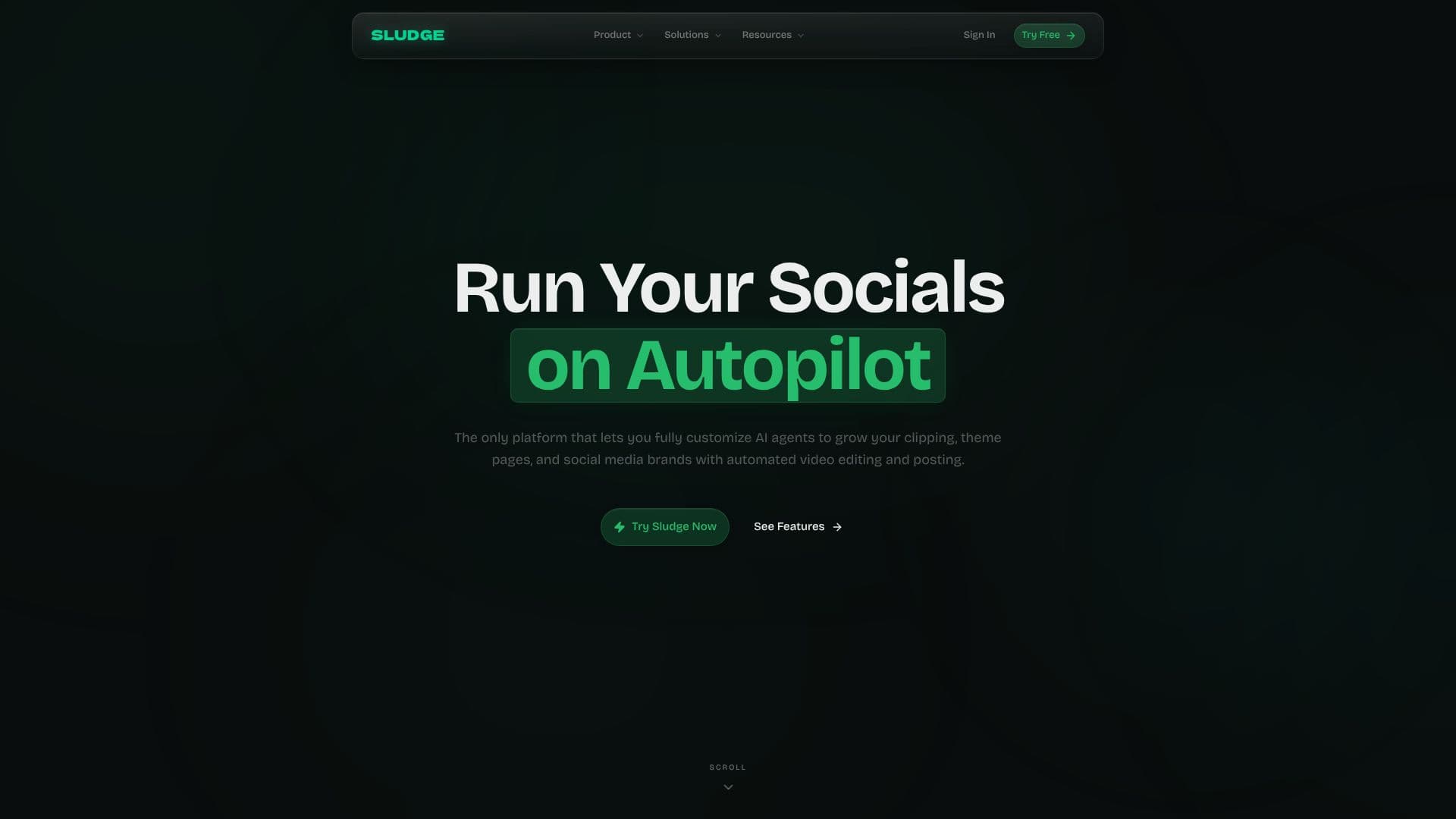 Capture d’écran de Sludge AI