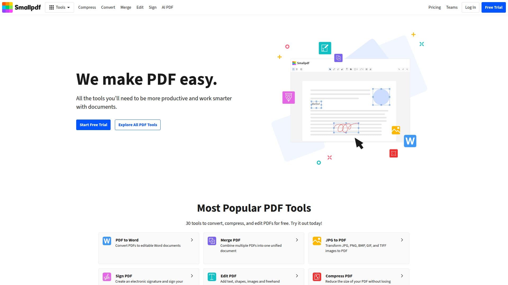 Smallpdf 스크린샷