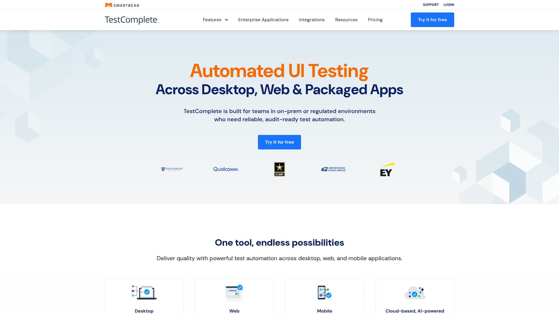Скриншот Инструмент автоматизированного тестирования TestComplete