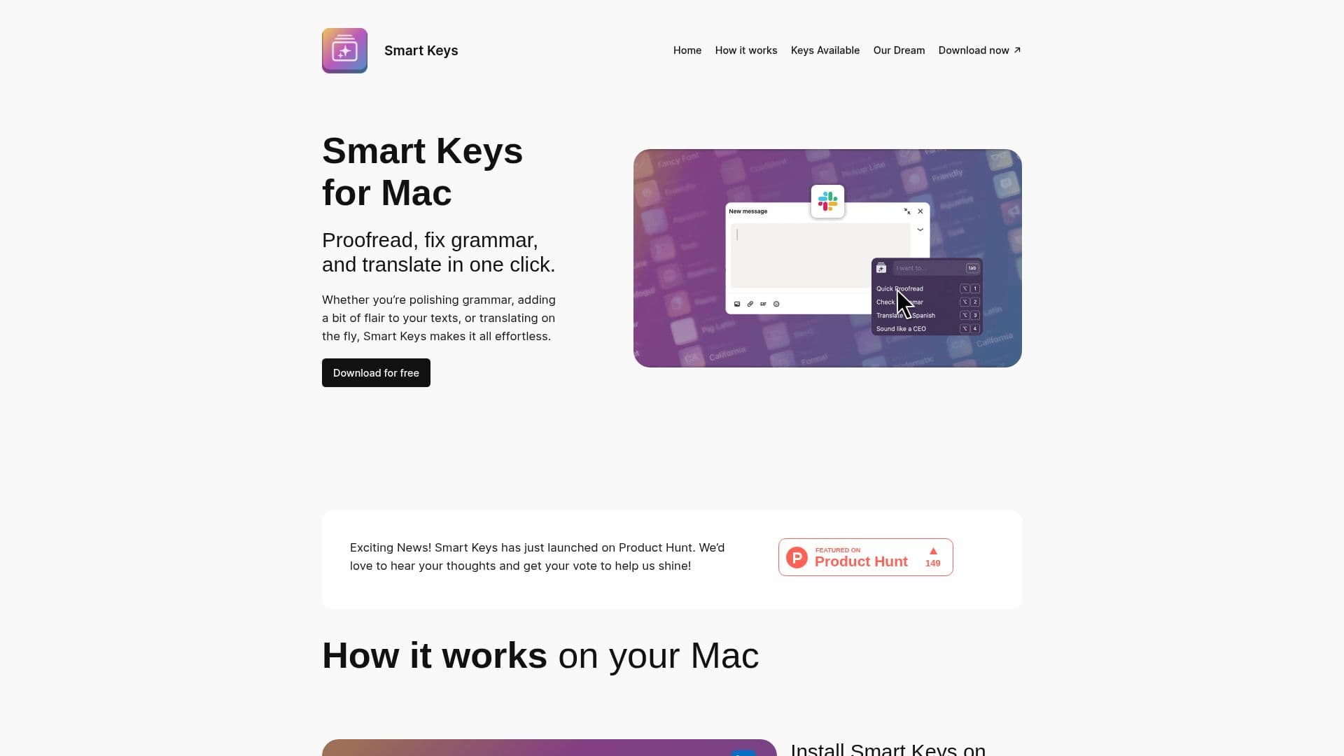 Captura de pantalla de Smart Keys