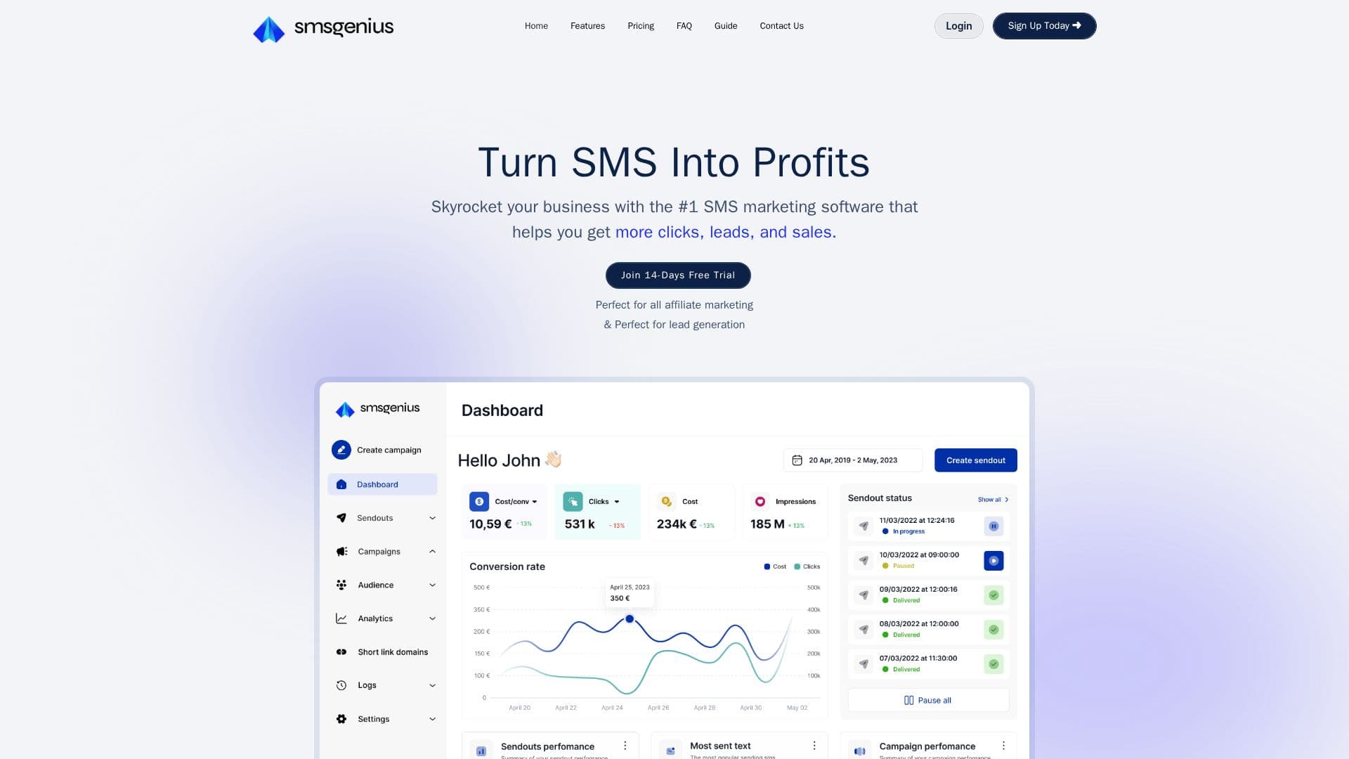 لقطة شاشة لـ SMSGenius