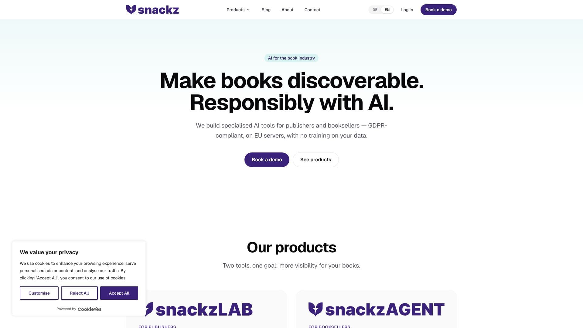 snackz.ai screenshot