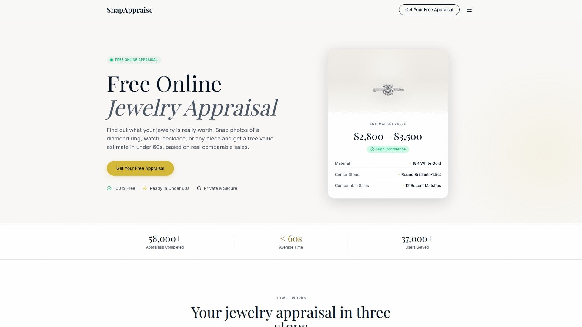 SnapAppraise screenshot