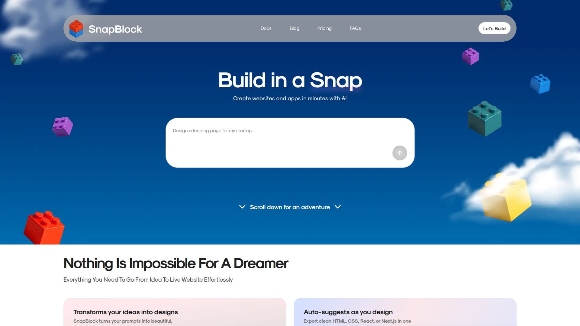 SnapBlock 스크린샷