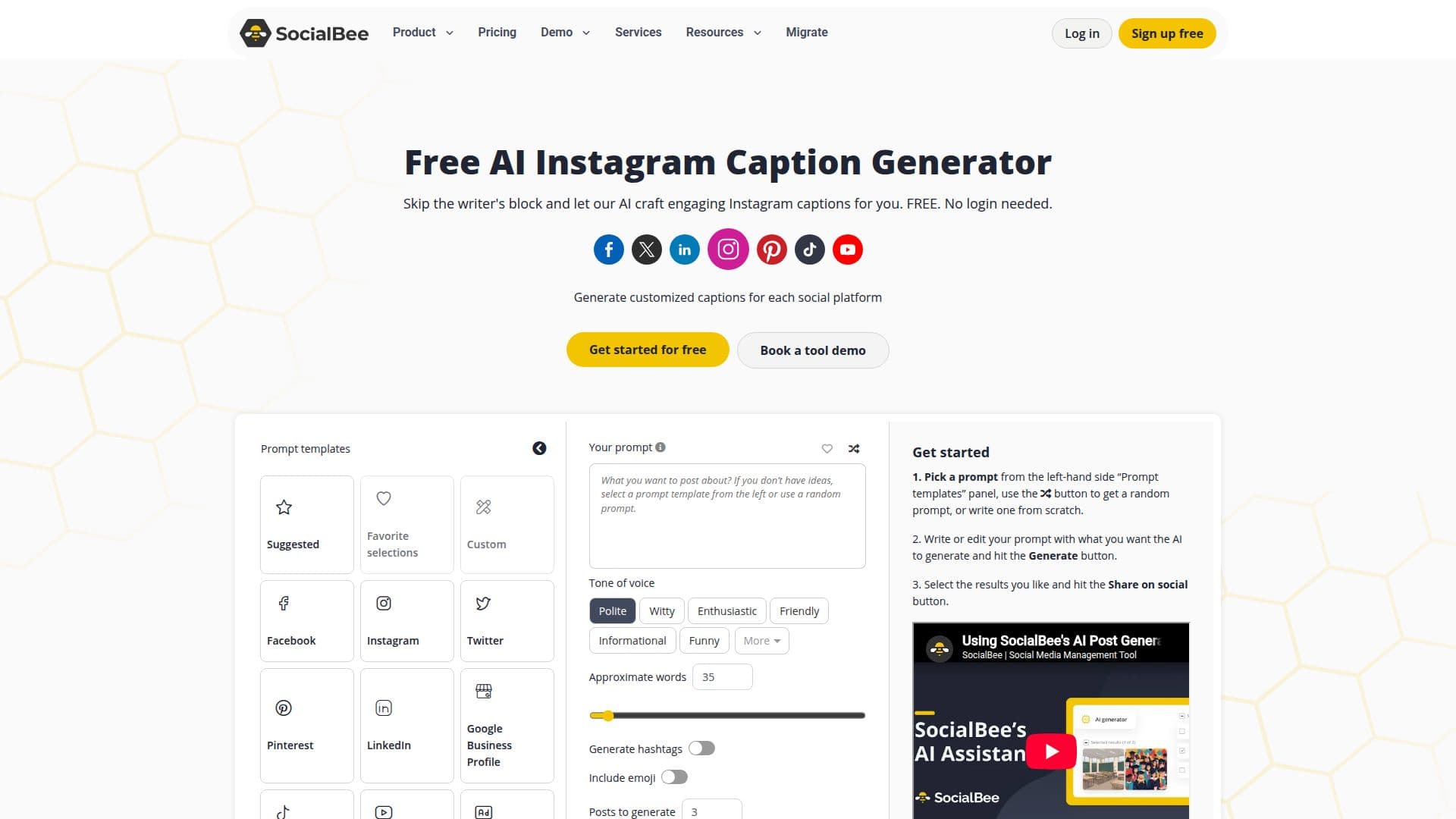 SocialBee 스크린샷