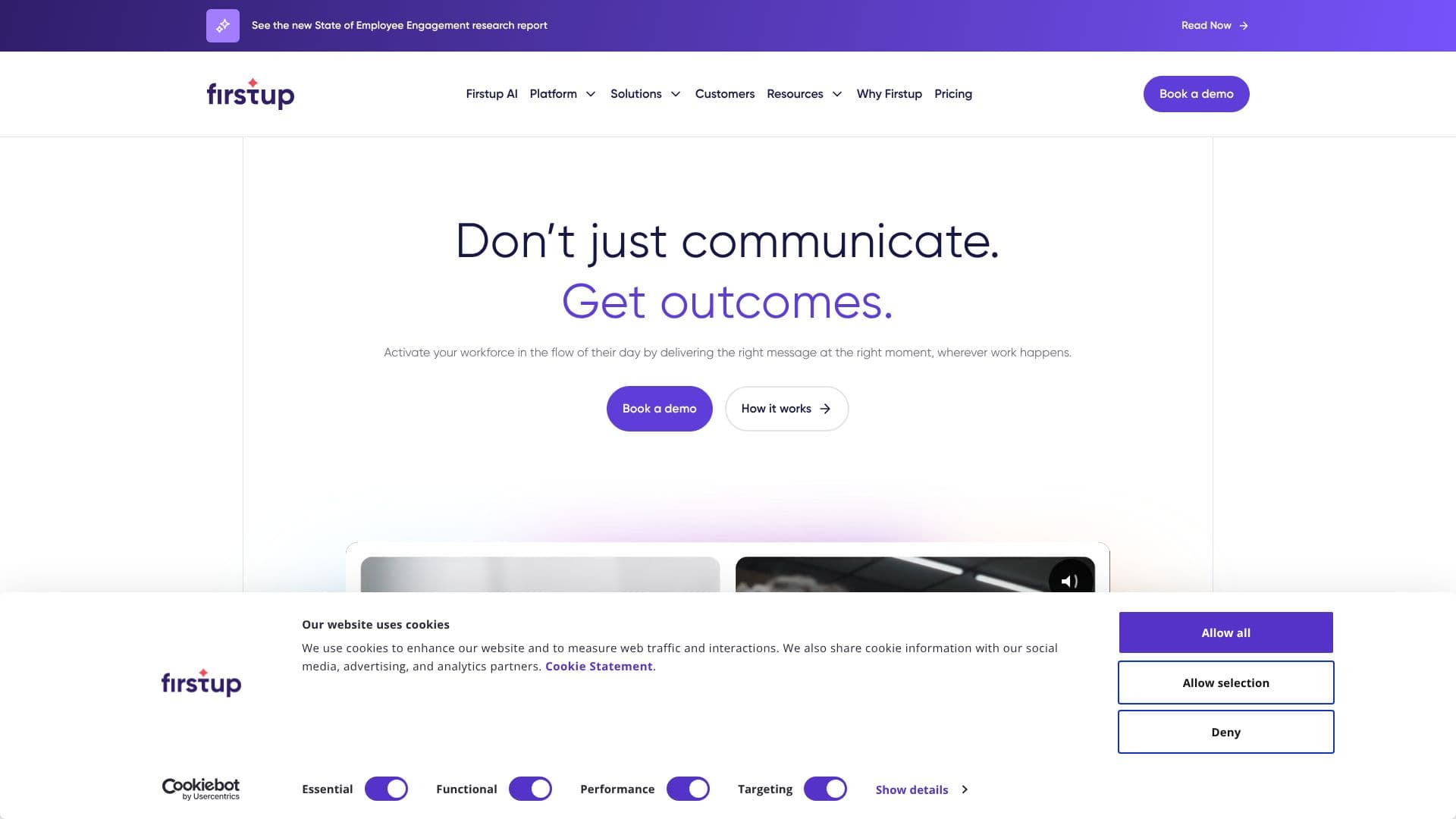 Firstup: Intelligent Communication Platform screenshot