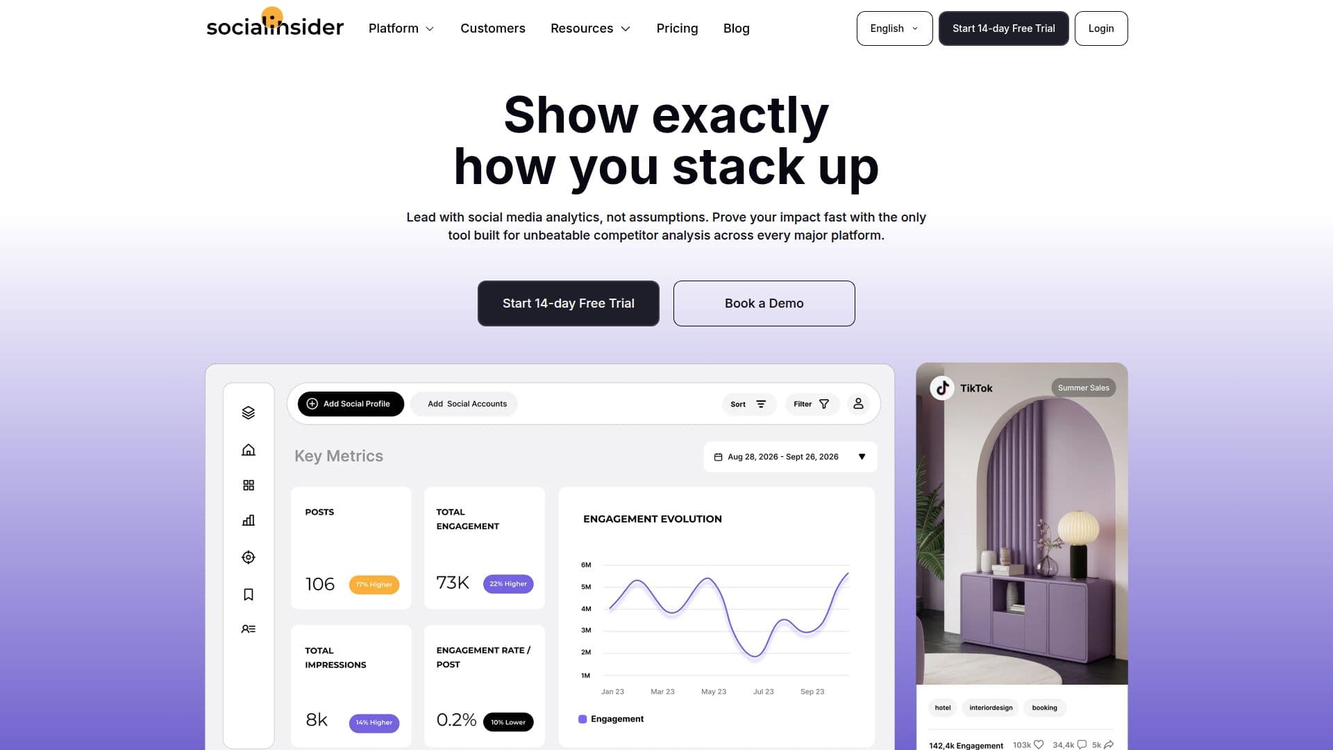 لقطة شاشة لـ Socialinsider