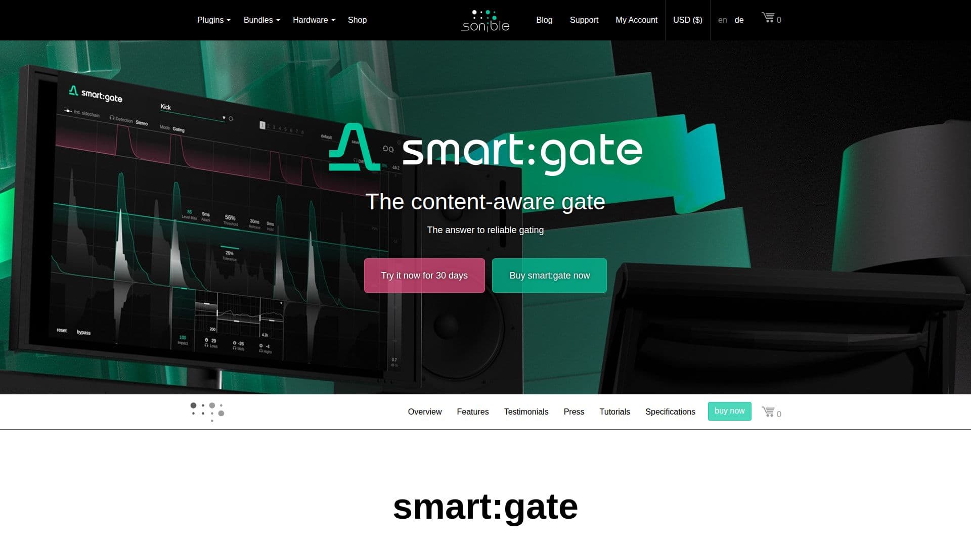 sonible smart:gate screenshot