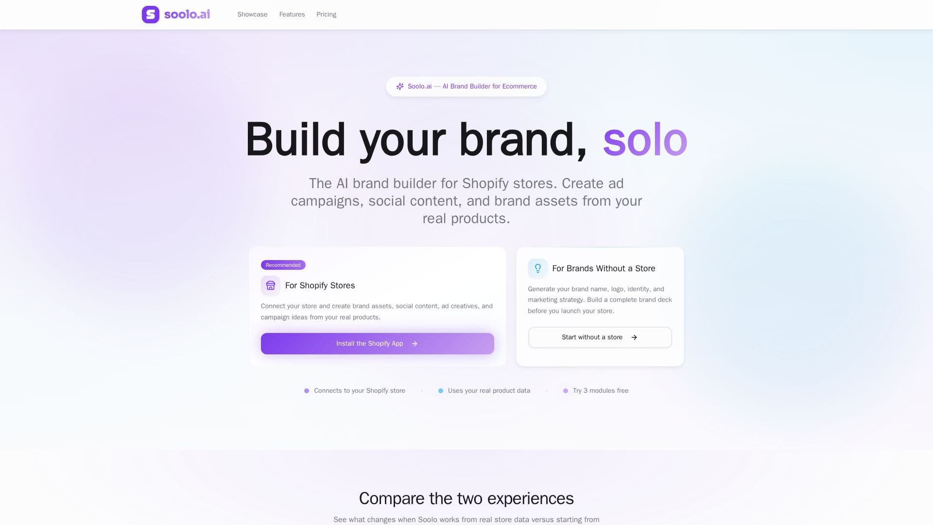 لقطة شاشة لـ Soolo.ai