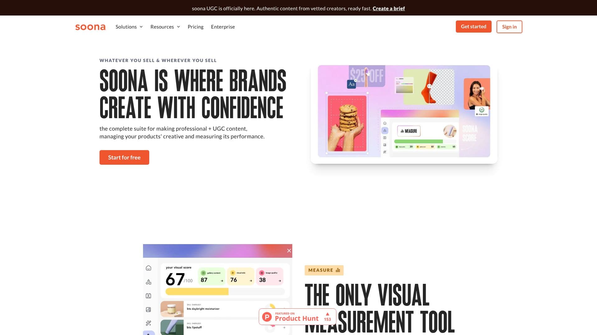 لقطة شاشة لـ Soona AI Tools & Creative Platform