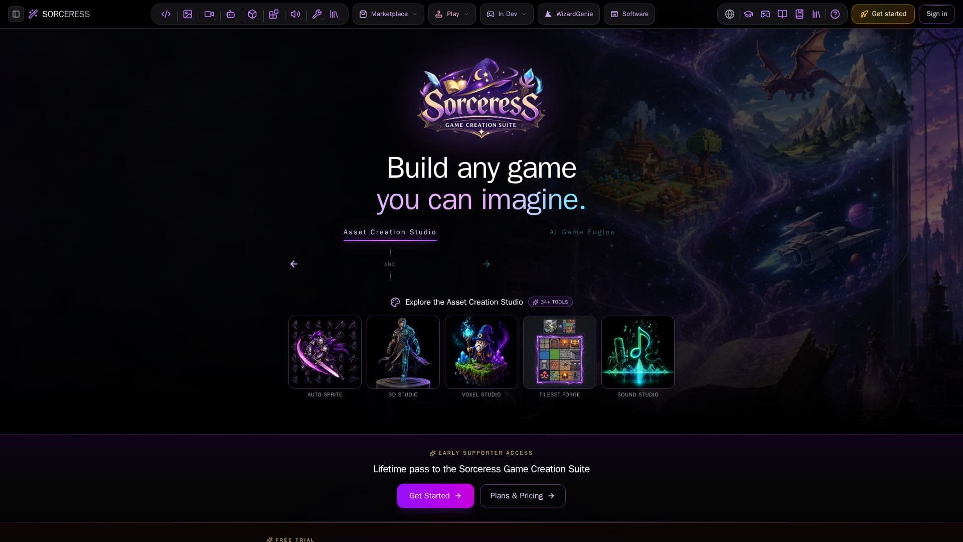 Sorceress AI Game Suite screenshot