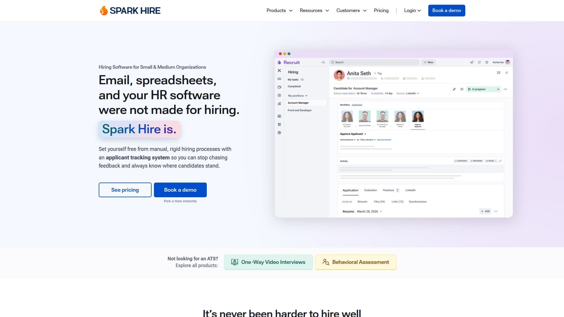 Spark Hire screenshot