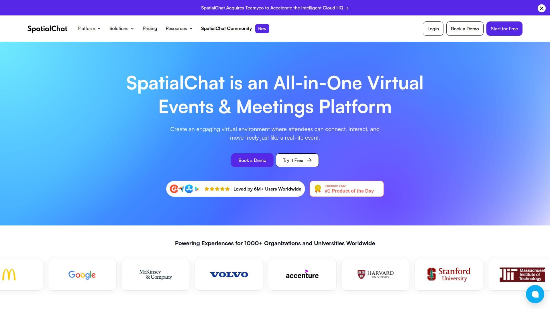 Capture d’écran de SpatialChat
