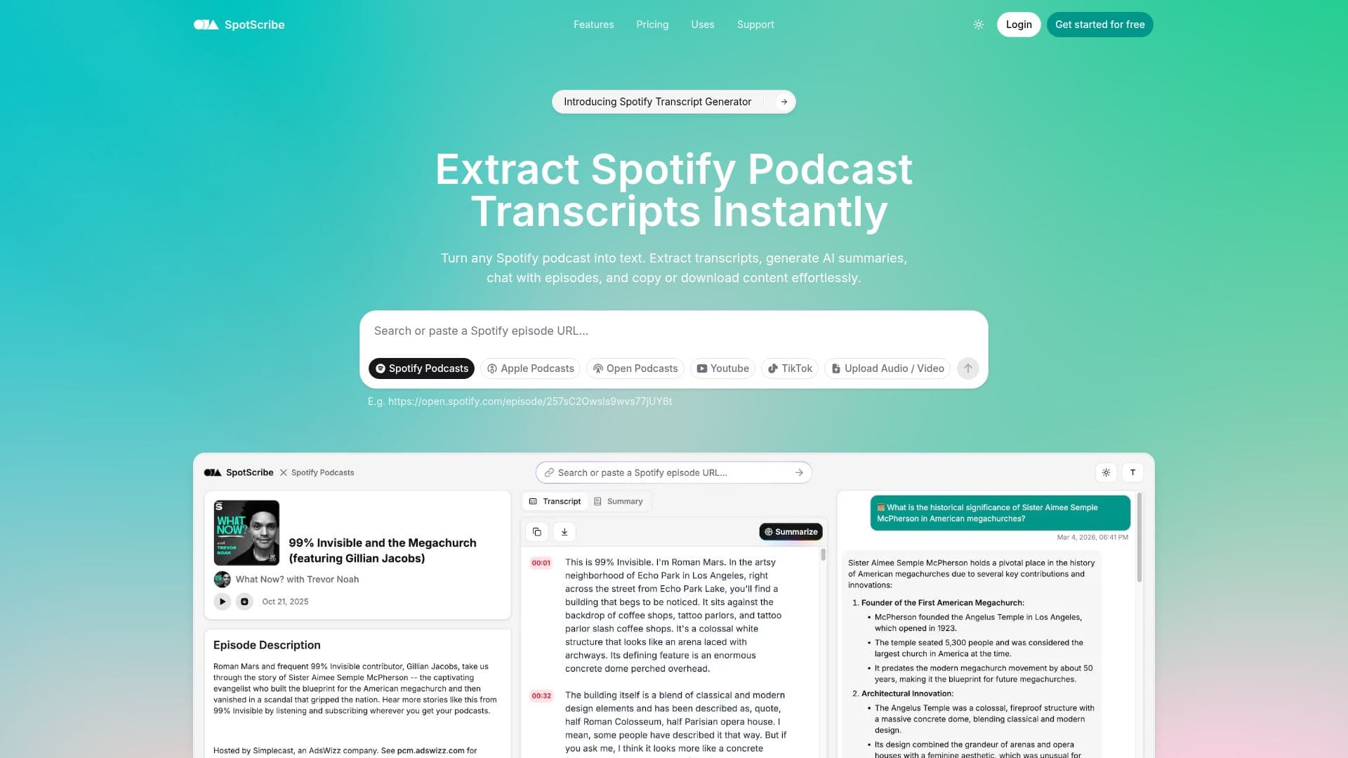 SpotScribe screenshot