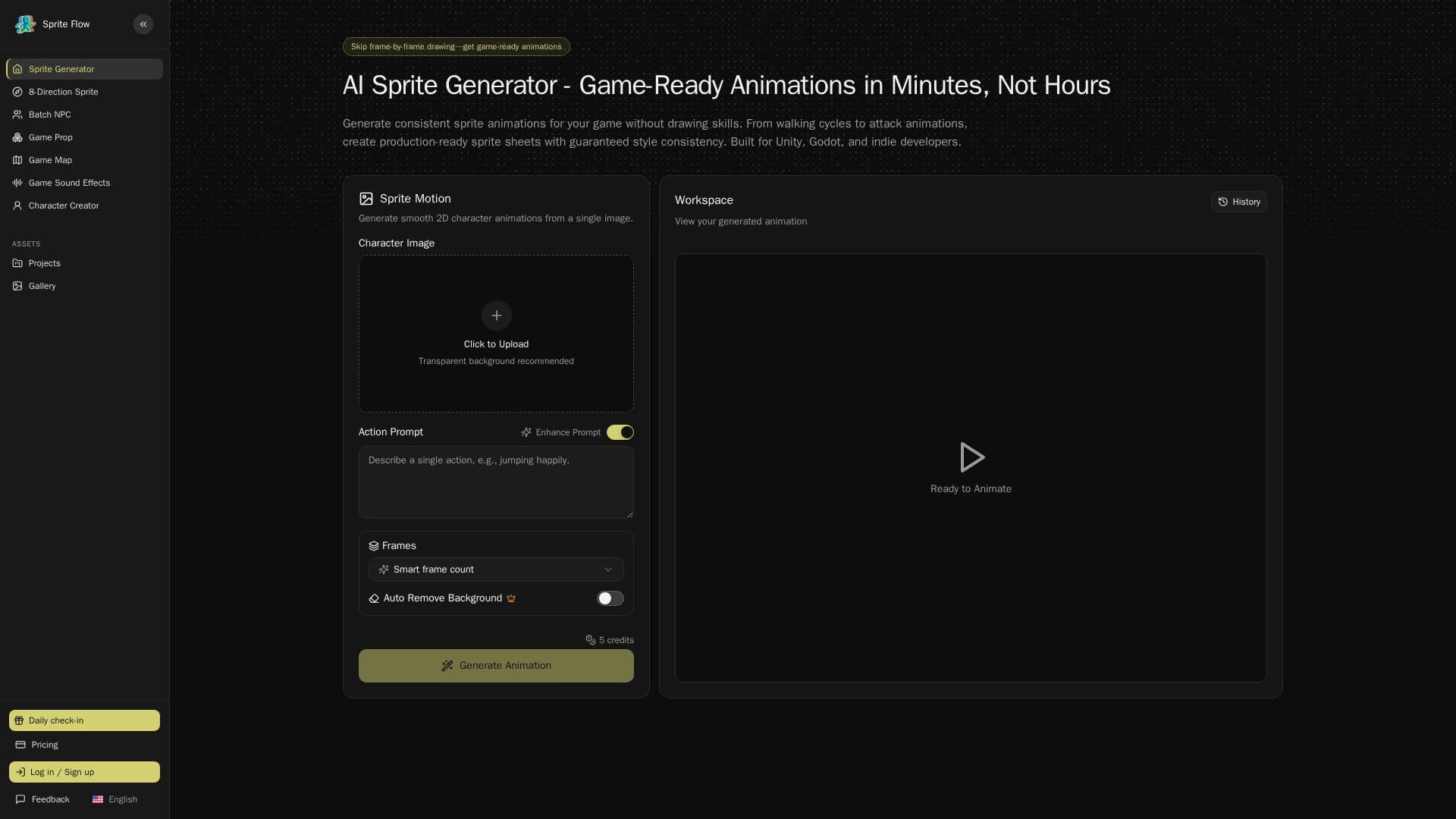 Captura de pantalla de Sprite Flow