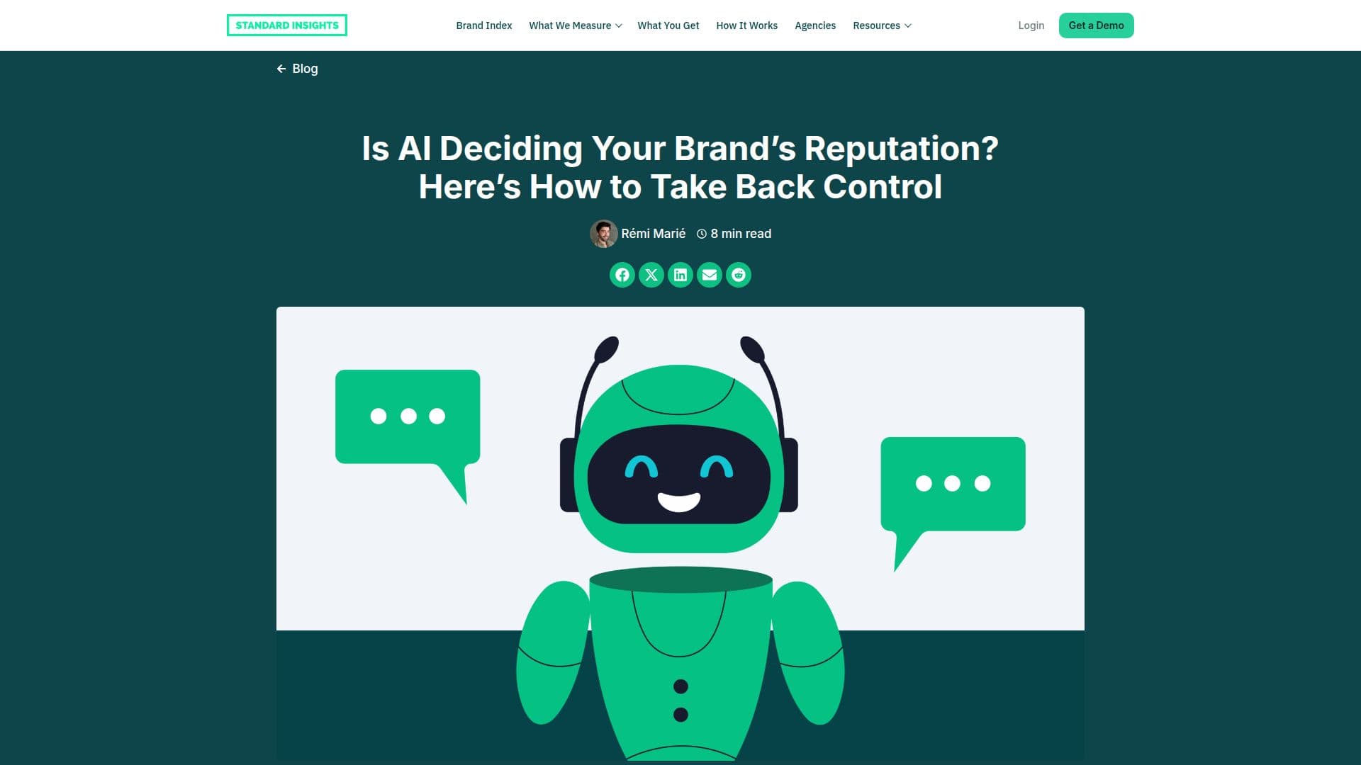 Standard Insights AI Platform screenshot