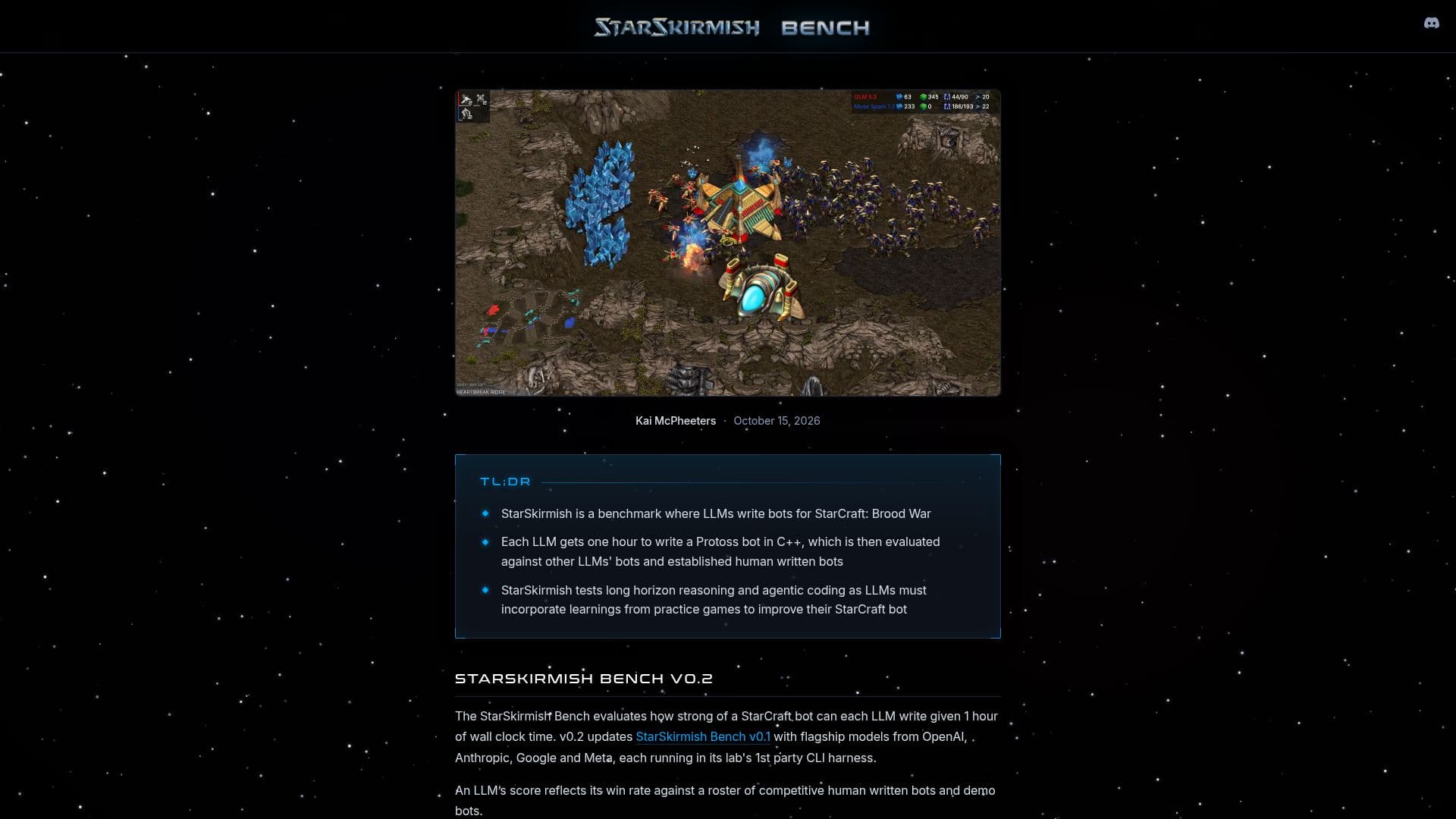 Screenshot von StarSkirmish Bench v0.2