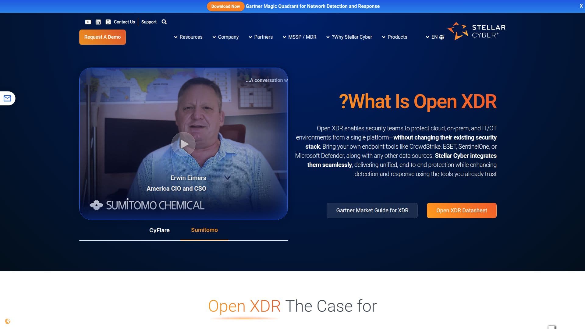 Plataforma Open XDR de Stellar Cyber screenshot