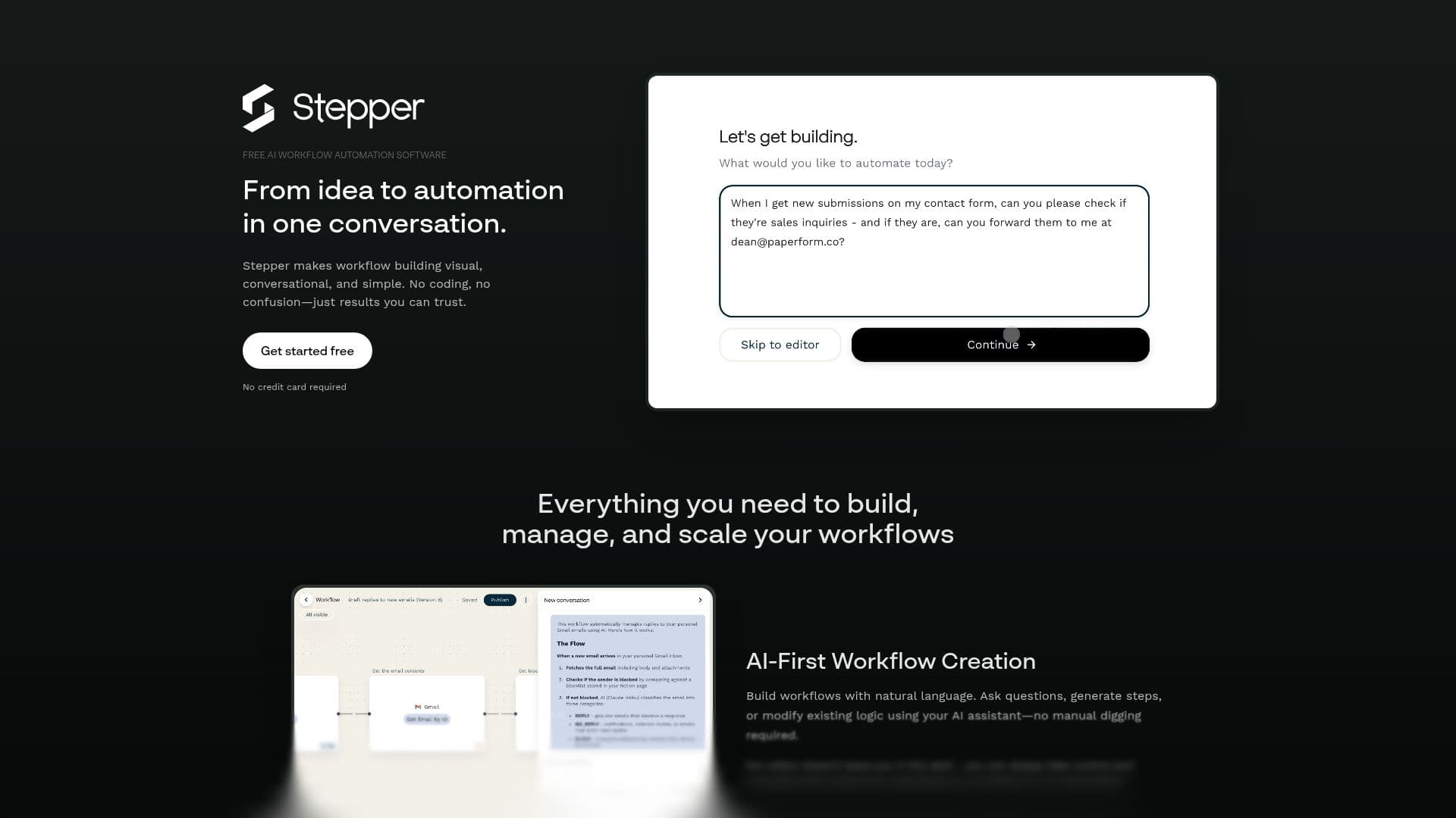 Автоматизация рабочих процессов Stepper AI screenshot