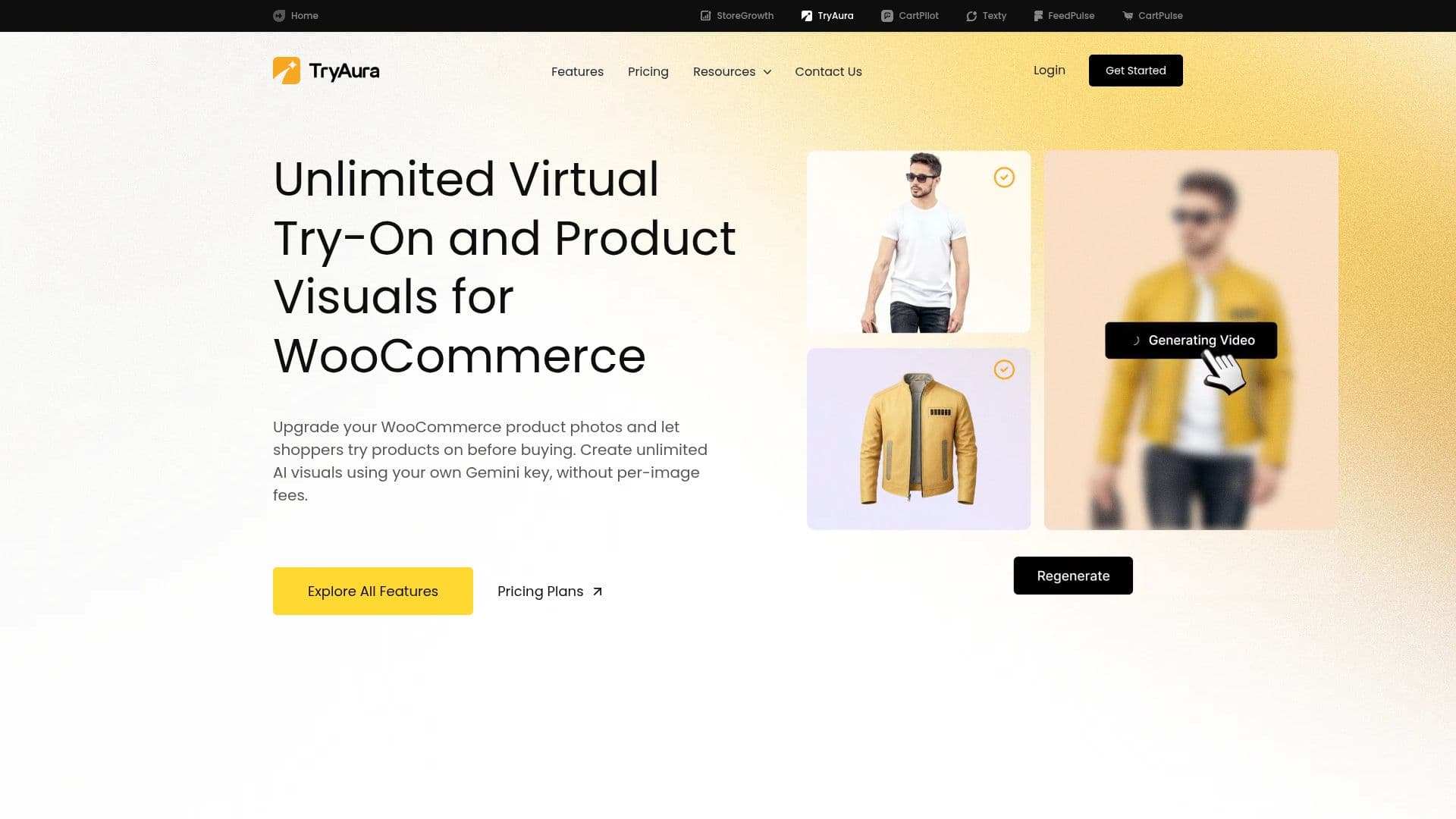 TryAura - AI Product Visualization for WooCommerce screenshot