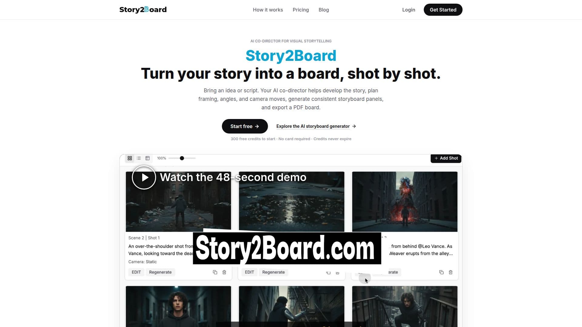 Story2Board screenshot