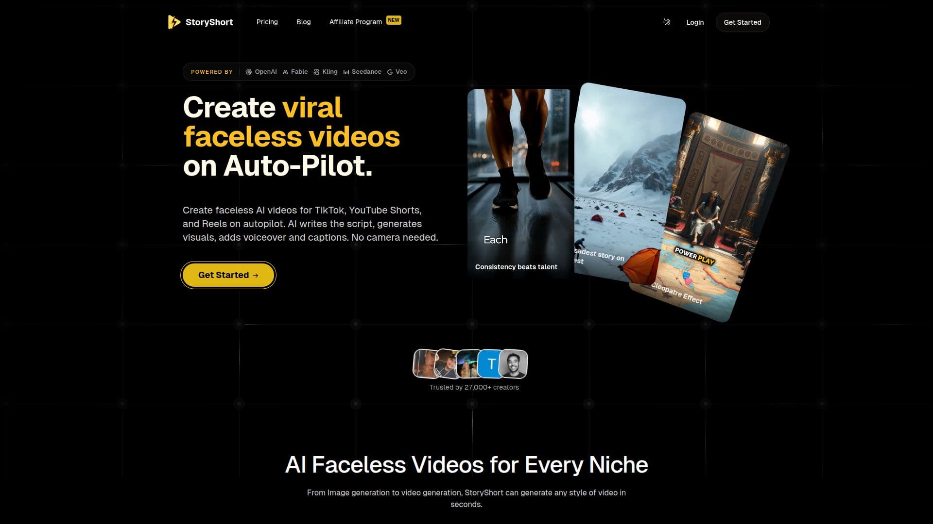 StoryShort AI Video Generator screenshot