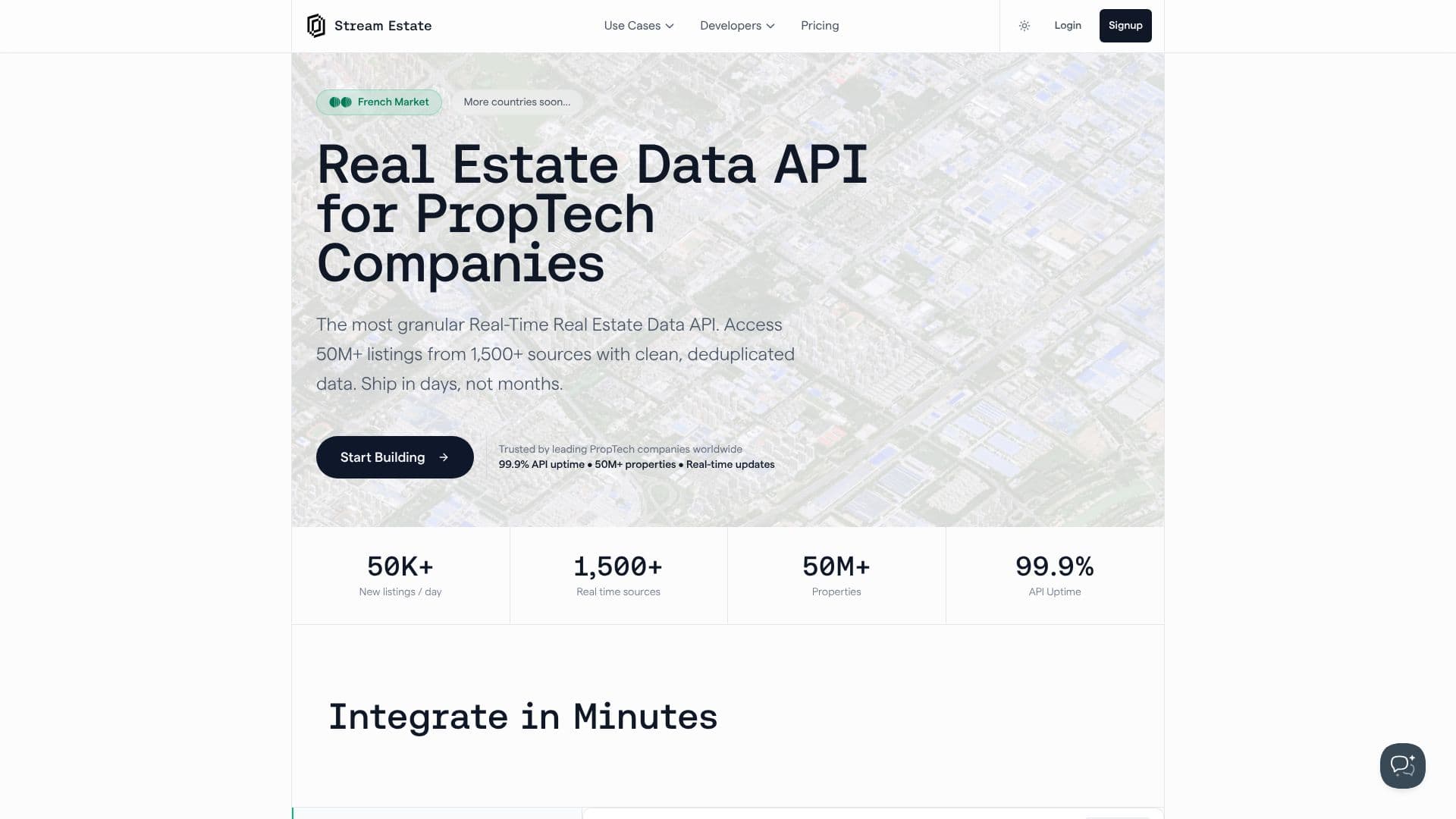Tangkapan layar Stream.Estate Real Estate Data API