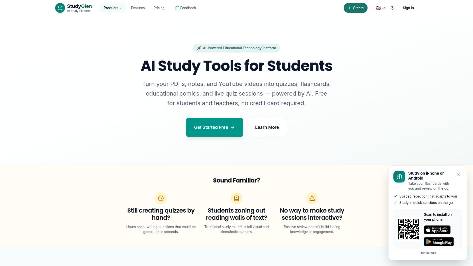 StudyGlen screenshot
