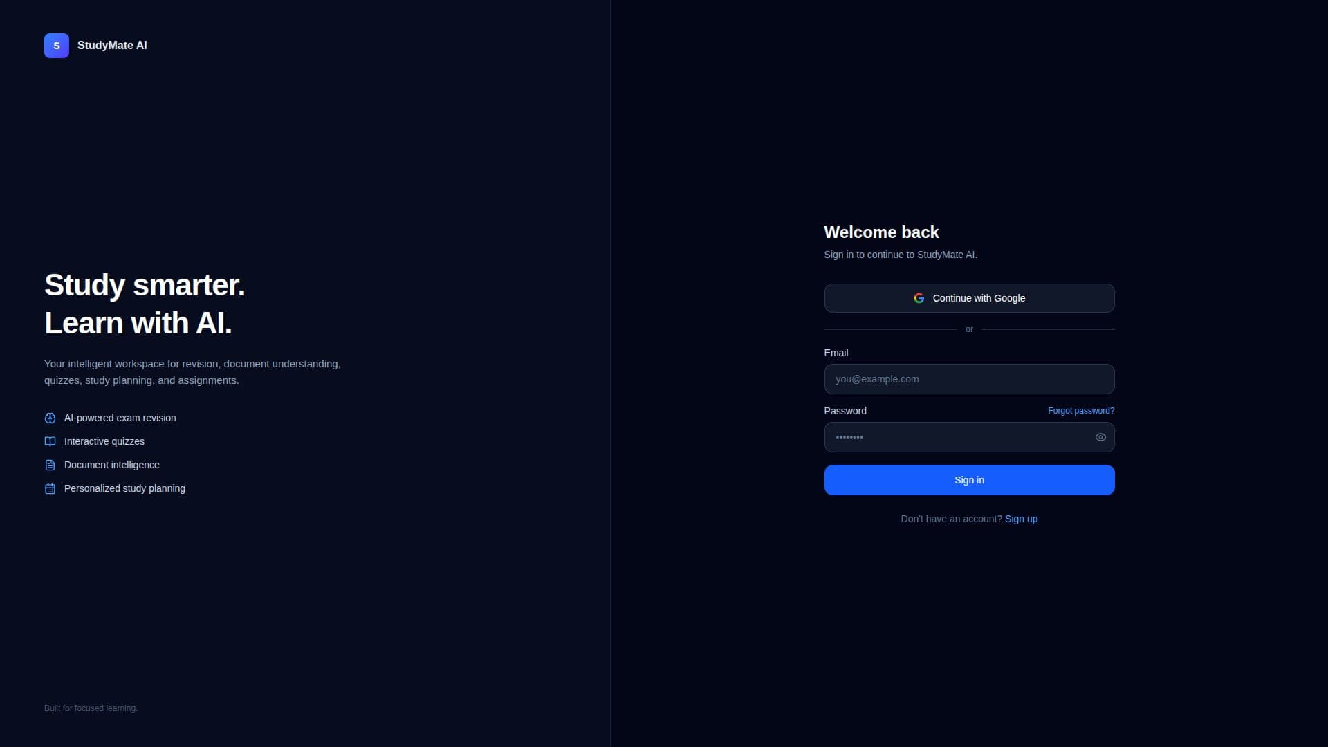 StudyMate AI screenshot