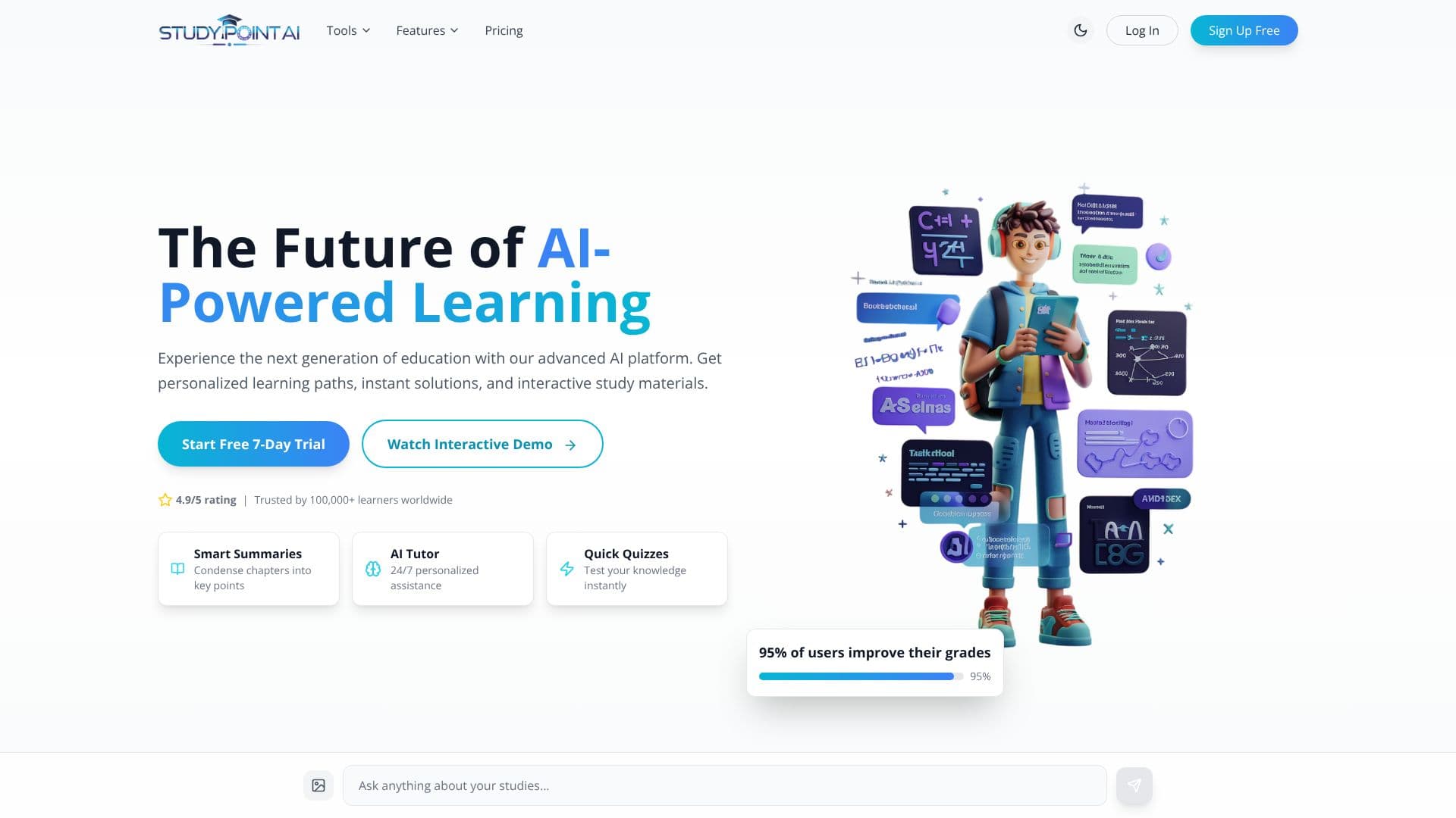 لقطة شاشة لـ Study Point AI