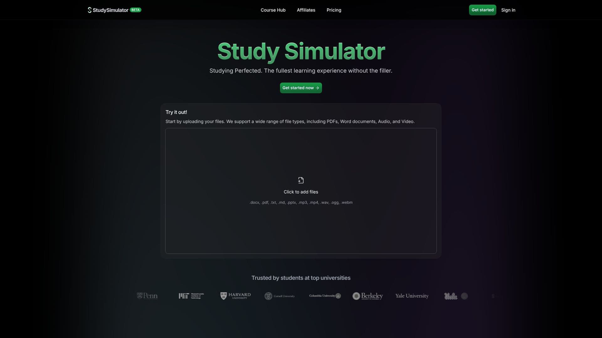 Capture d’écran de StudySim