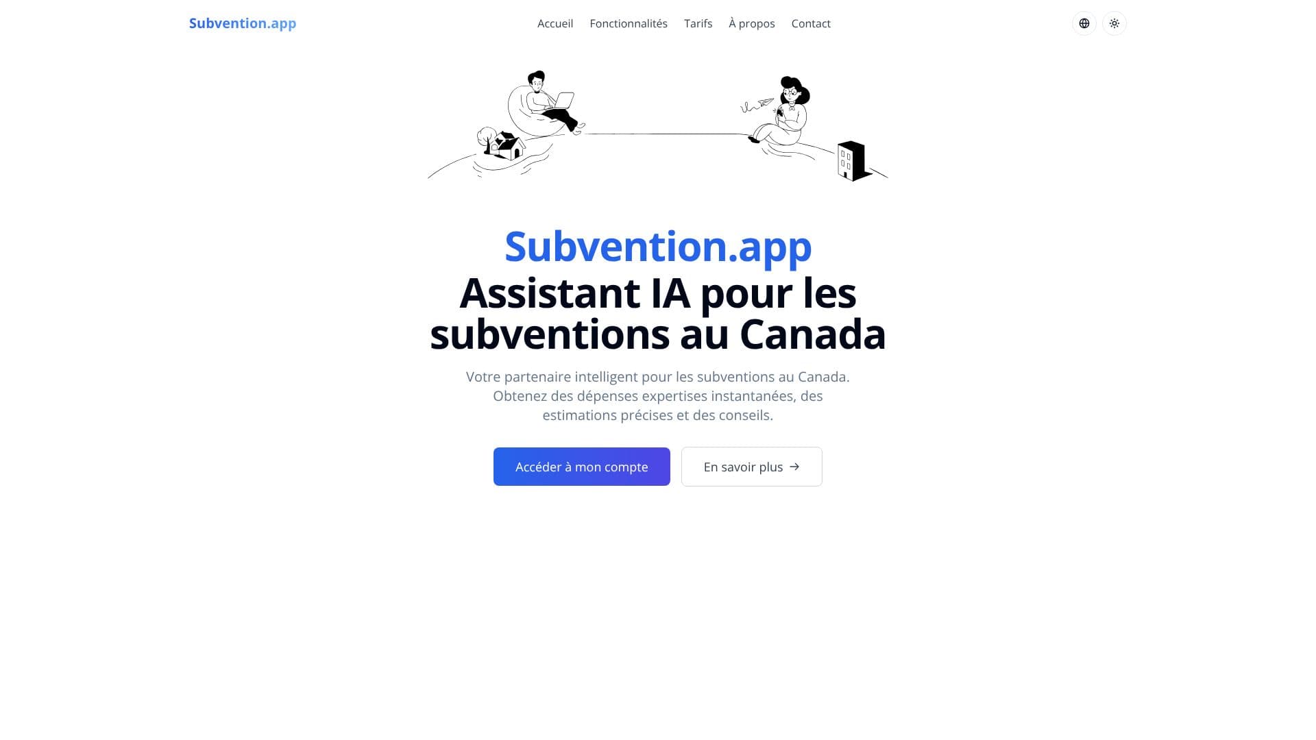 Capture d’écran de Subvention.app